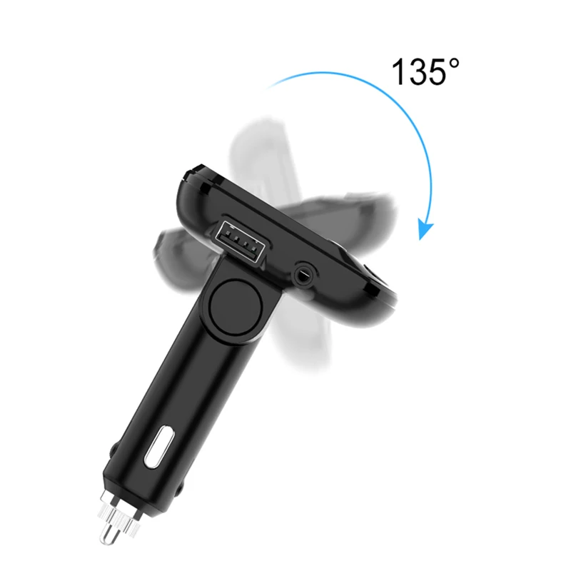 PATCHSKY Bluetooth 5,0 автомобильный комплект громкой связи беспроводной fm-передатчик AUX аудио автомобильный mp3-плеер Поддержка TF/U диск QC3.0 USB порт