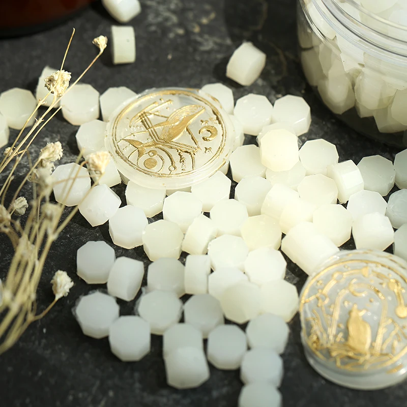100Pcs Transparent Fire Lacquer Wax Grain Stamp Scrapbook Sealing Wax Seal Stamp Invitation Fire Lacquer Craft Decoration wax seal stamp,wax seal stamp set