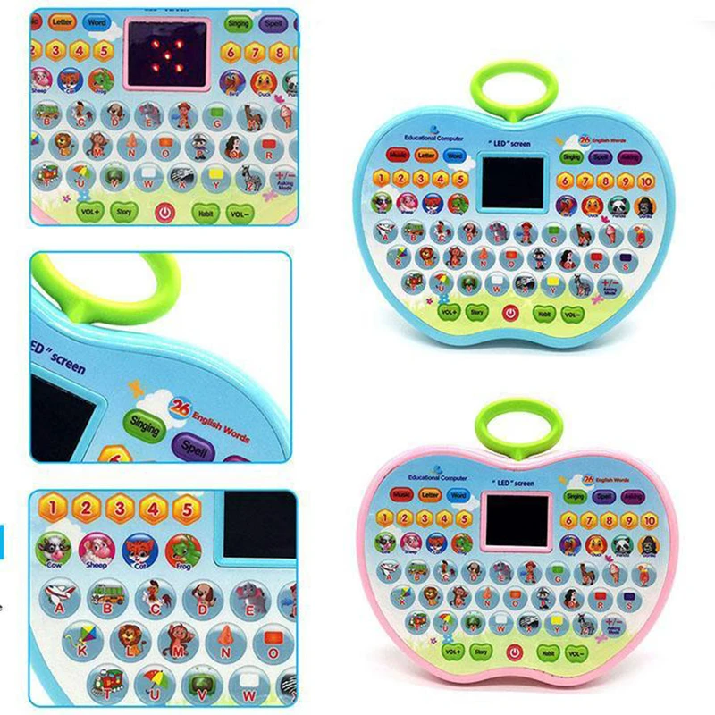 

Early Over Cartoon Music Toys Intelligent Education Multi-function LED Screen Years and Learning Machine Lighting