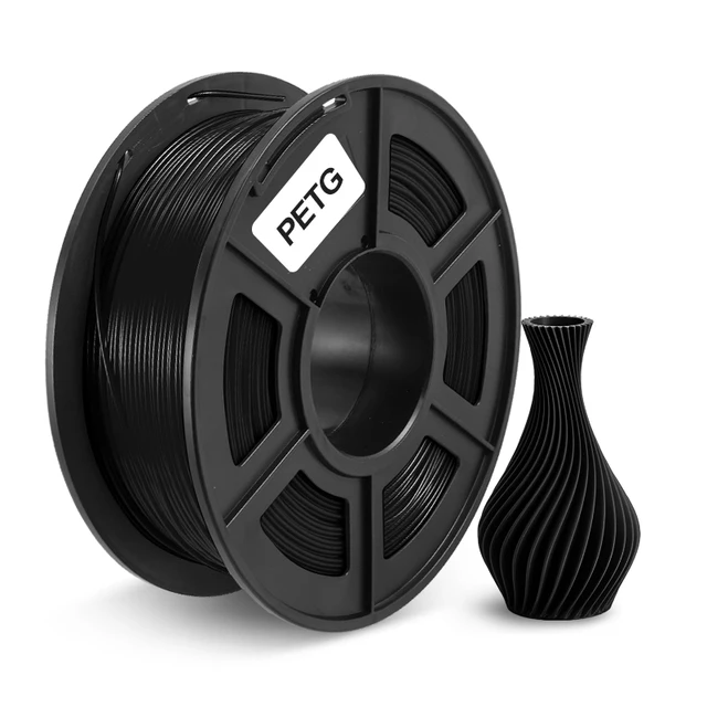 PETG 1.75 mm Filament PETG PLA PLUS SILK ABS 3D Printer Filament 3D Printing Materials Good Toughness PETG-Black