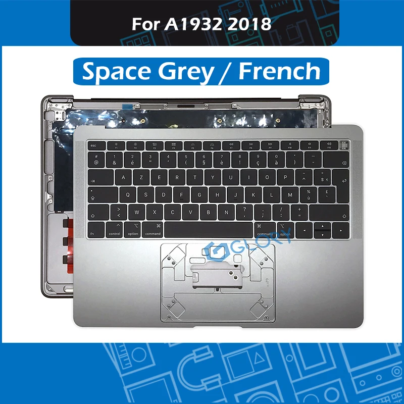 Чехол Space Gray 13," A1932 с подставкой для рук для Macbook Air retina Late A1932, чехол с клавиатурой и подсветкой MRE82