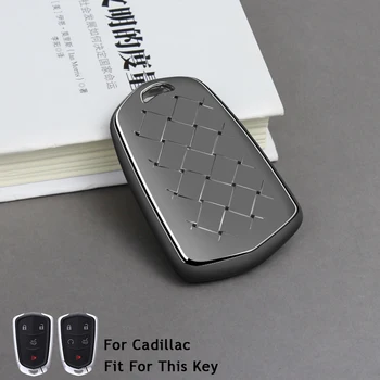 

Remote Keyless Car Key Case Cover For Cadillac Escalade ESV XTS ATS CTS SRX CT6 ATS-L XT5 Key Holder Bagn keyfob 4 5 Buttons