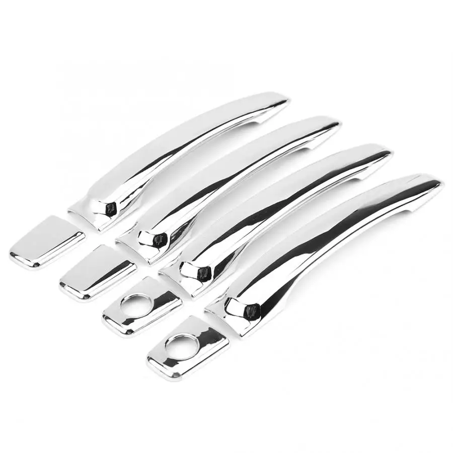 

8 pcs Car Silver Chrome ABS Outside Door Handle Cover Trim Protector for Hyundai Sonata 2002 2003 2004 2005 Car Styling