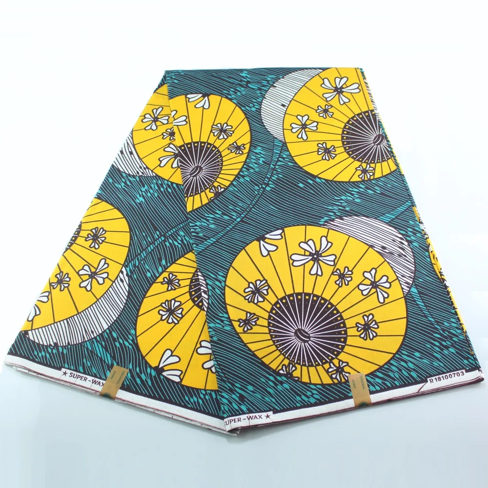 Новые африканские винтажные печатные DIY хлопчатобумажные восковые ткани Гана воск Анкара ткани
