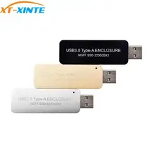 XT-XINTE USB3.0 LM-741U TYPE-A M.2 NGFF SSD Корпус SATA без кабеля для 2230 или 2242 MGFF(M.2) SSD