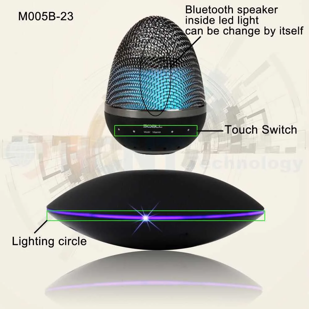Беспроводная магнитная левитация DJYG плавающая bluetooth колонка с изменением цвета