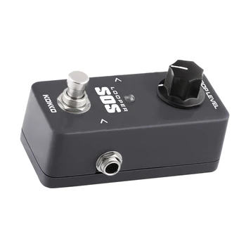 

Mini Effect Pedal Looper SOS with True Bypass for Electric Guitar Black