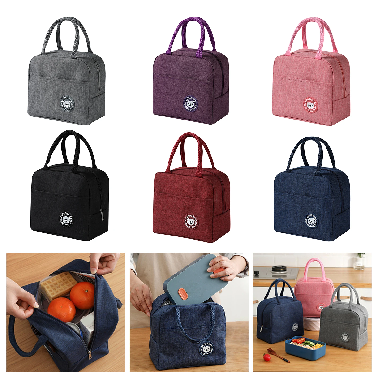 Blueys Games MOMLIFE Insulated Lunch Bag High Capacity Lunch Container  Cooler Bag Tote Lunch Box Work Outdoor Men Women - AliExpress