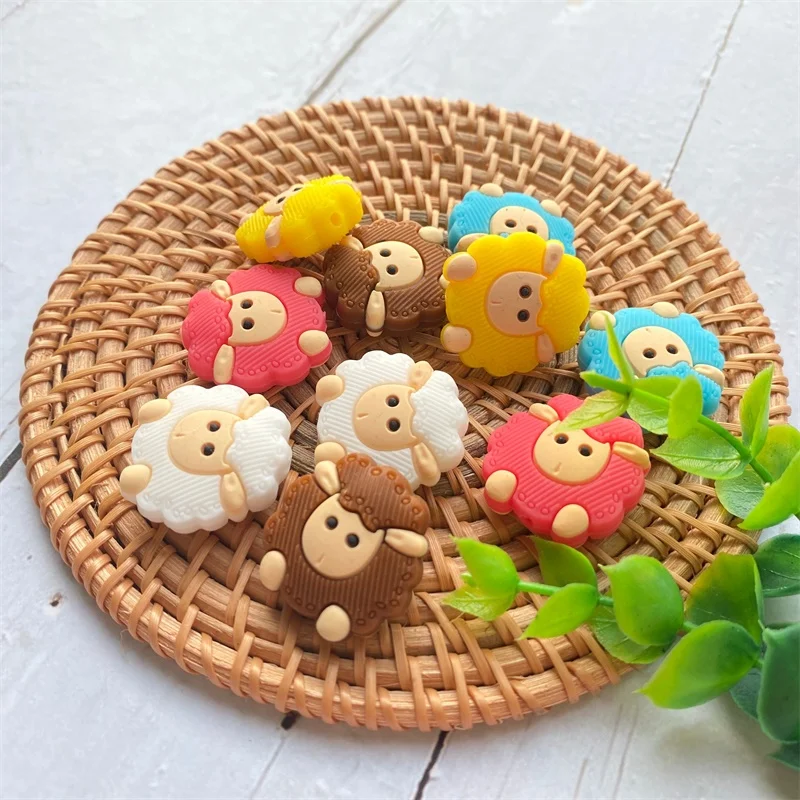 10pcs Mini Silicone sheep Beads Nursing Accessories Teether