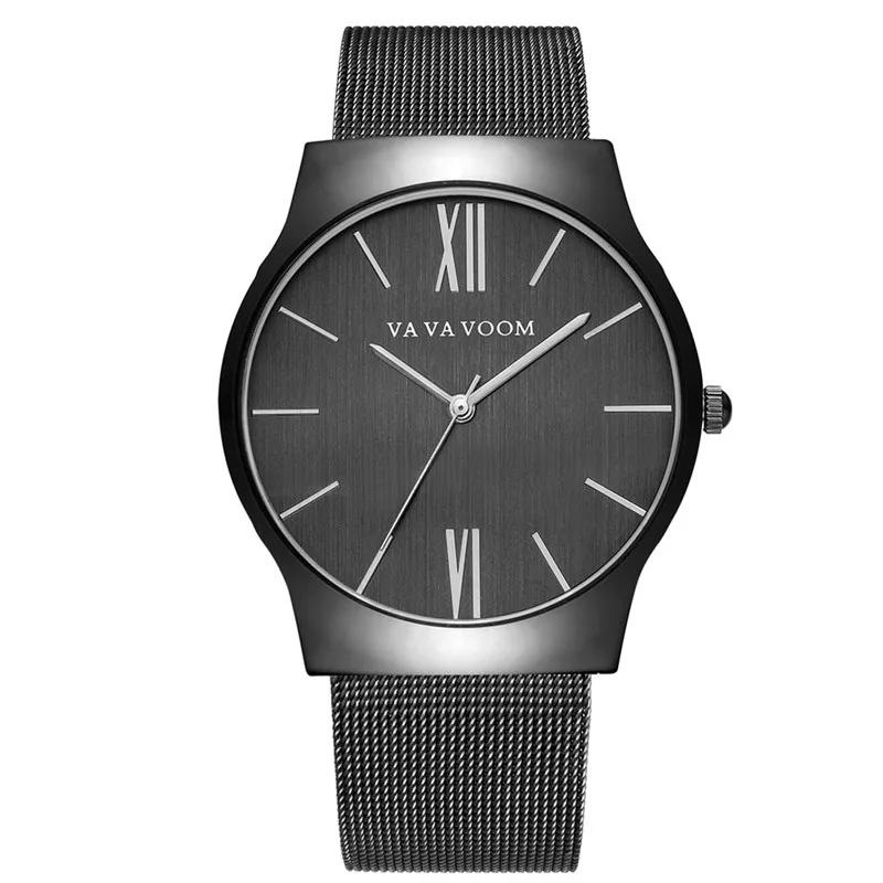 

Business Quartz Watches Stainless Steel Strap Fashion Men Watch Waterproof Roman Scale Dial Watch Luxury Brand Reloj Hombre