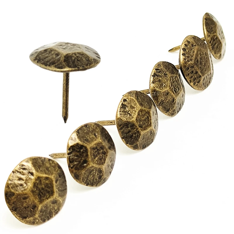 50pcs Furniture Antique Bronze Decorative Upholstery Nail Turtle Back Tacks Studs Pins Vintage Style Hardware upholstery nail