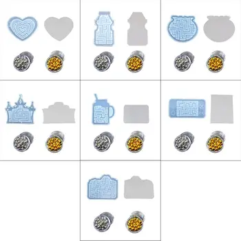 

New Shake the maze Water Injection Hollow quicksand molds for DIY Jewelry Making