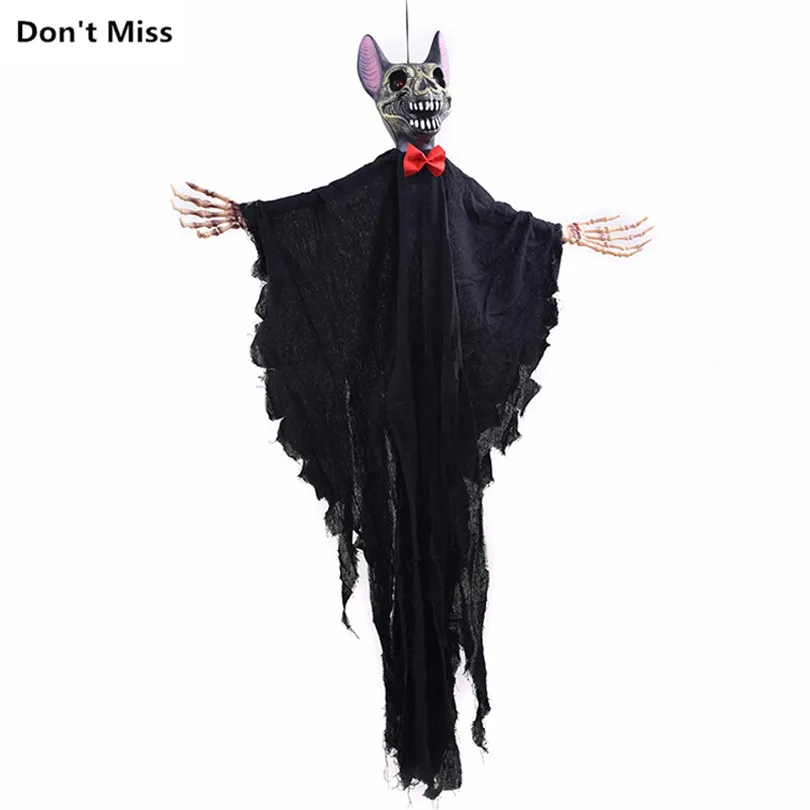 

Halloween Decoration for Home Bar Ktv Horror House Electric Bat Creepy Eyes Glowing Scary Sound Festival Party Decor Accessories