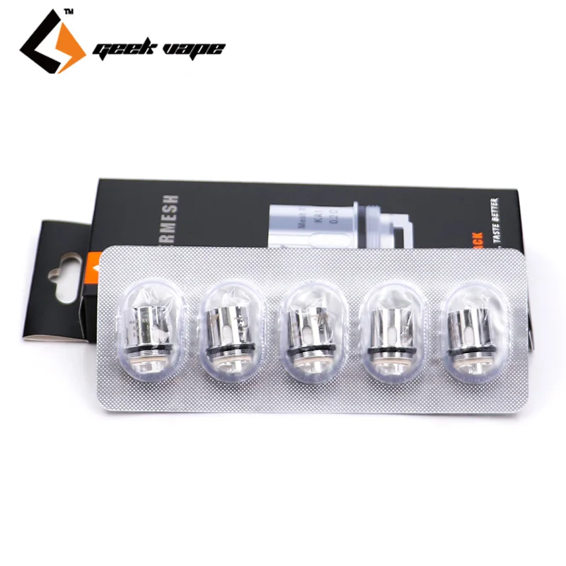 

5pcs/lot Original Geekvape Super Mesh Coil Replacement Coil Head for GeekVape Aero Mesh Tank/Cerberus Sub Ohm Tank