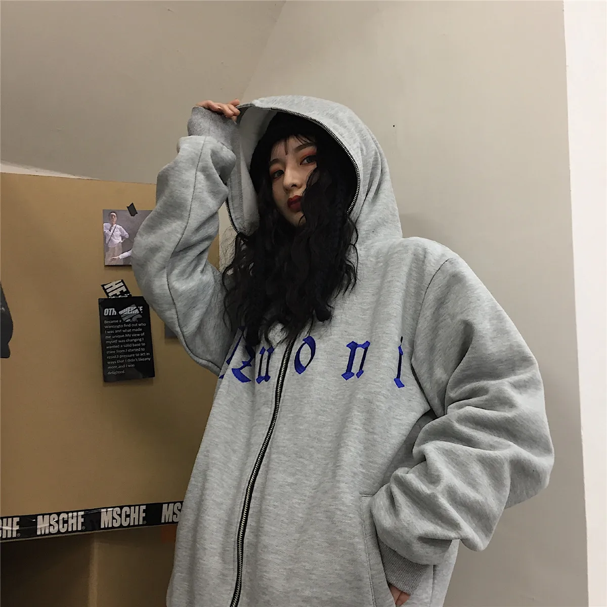 Толстовки для женщин и мужчин, Толстовка Harajuku с вышитым узором и надписями, женская одежда больших размеров в стиле поп, пальто унисекс с длинным рукавом