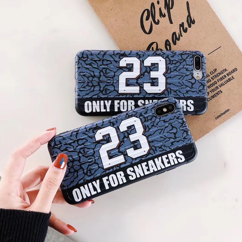 

Fashion Sport Brand Off Only For Sneakers White Letter Phone Case for iPhone 7 7Plus 8 8Plus X XR XS Max Hot Soft Curved Cover