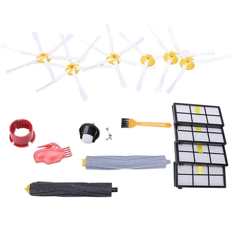 

Castor Wheel + Debris Extractor Brush +Hepa Filter +Side Brush Kit For Roomba 800 870 880 980 Vacuum Cleaner Accessories
