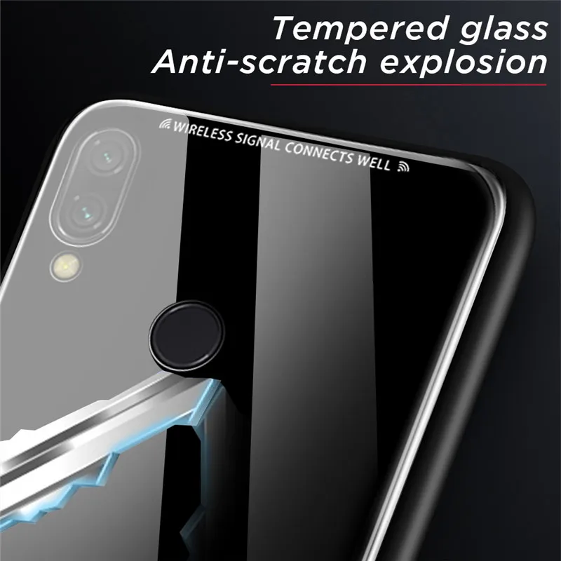 Tempered Glass Case For Xiaomi Redmi Note 7 5 6 K20 Pro 7A Luxury Tempered Glass Case Phone Cover For Xiaomi Mi 9 9 SE Coque (22)