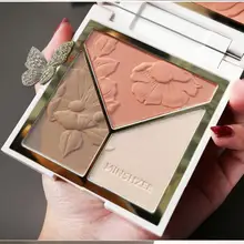 

MINSHZEE Contour Palette Face Shading Grooming Powder Long-Lasting Face Make Up Contouring Bronzer Highlighter For Face Makeup