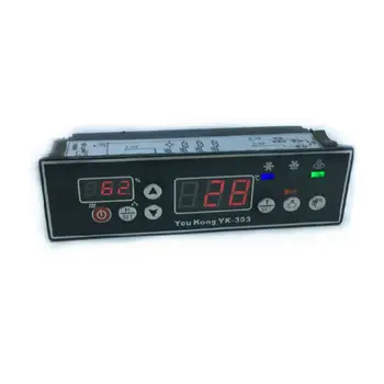 

YK-303 Digital Temperature and Humidity Controller 220V LCD Embedded Thermostat NEW