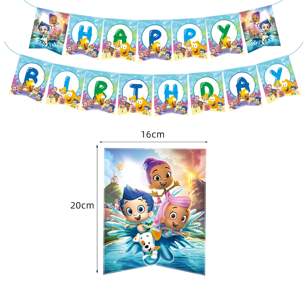 Bubble Guppies Happy Birthday Banner