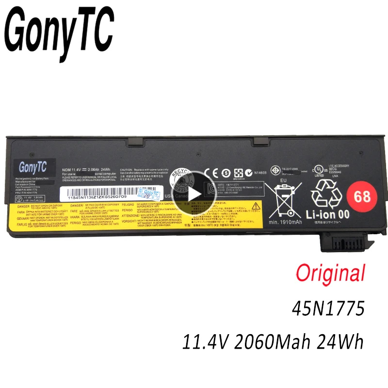Аккумулятор GONYTC 45n1775 X240 для Lenovo Thinkpad T440S X260 X250 X240S T450 T470P T450S X270 K2450 W550S 45N1136 45N1738 |