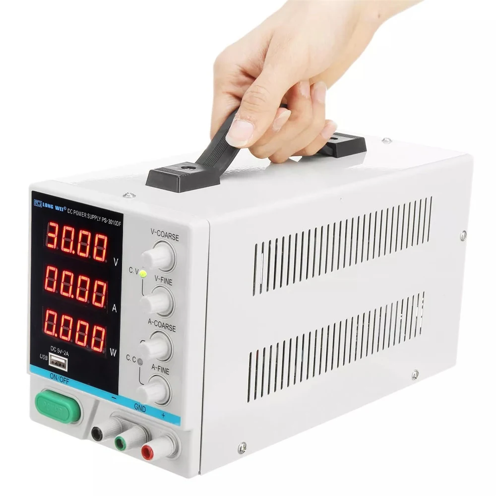 LW PS-3010DF источник питания постоянного тока 30V 10A высокое precision4-digit светодиодный дисплей USB зарядки Ремонт переключение лабораторный блок питания