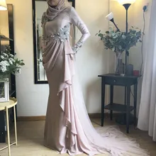 Русалка Выпускные платья Длинные вечерние платья Дубай размера плюс вечерние праздничные платья