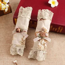 1 пара вышитых кружевных ручек холодильника, крышки дверных ручек холодильника, крышки дверных ручек, пылезащитные Чехлы для домашнего декора