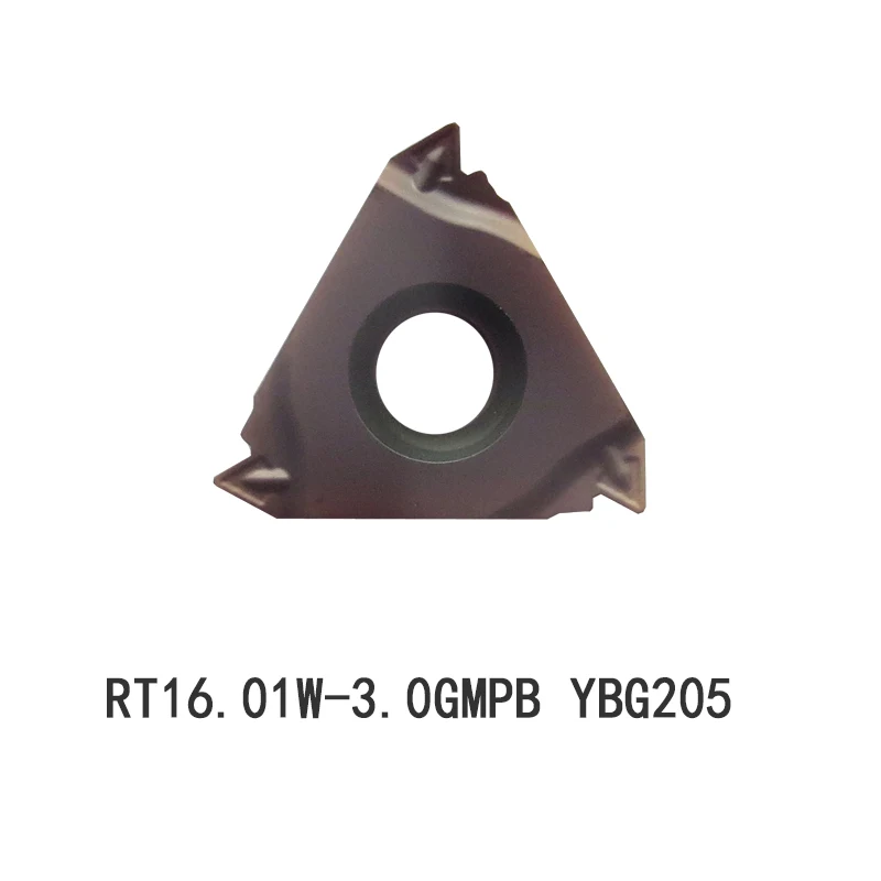 

10pcs RT16.01W-3.00GMPB YBG205 Pitch 3.0 With Chipbreaker ZCC Thread Plate Thin Type Threading insert For Stainless Steel