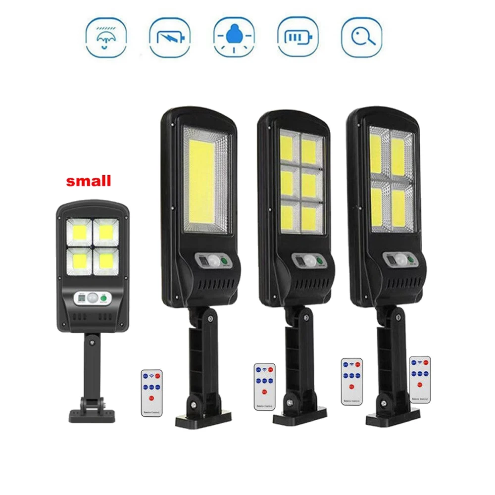 

Solar Light Outdoor PIR Motion Sensor Waterproof Lighting For Garden Wall remote 1-4pcs 48-128 leds Four Modes Rotabl floodlight