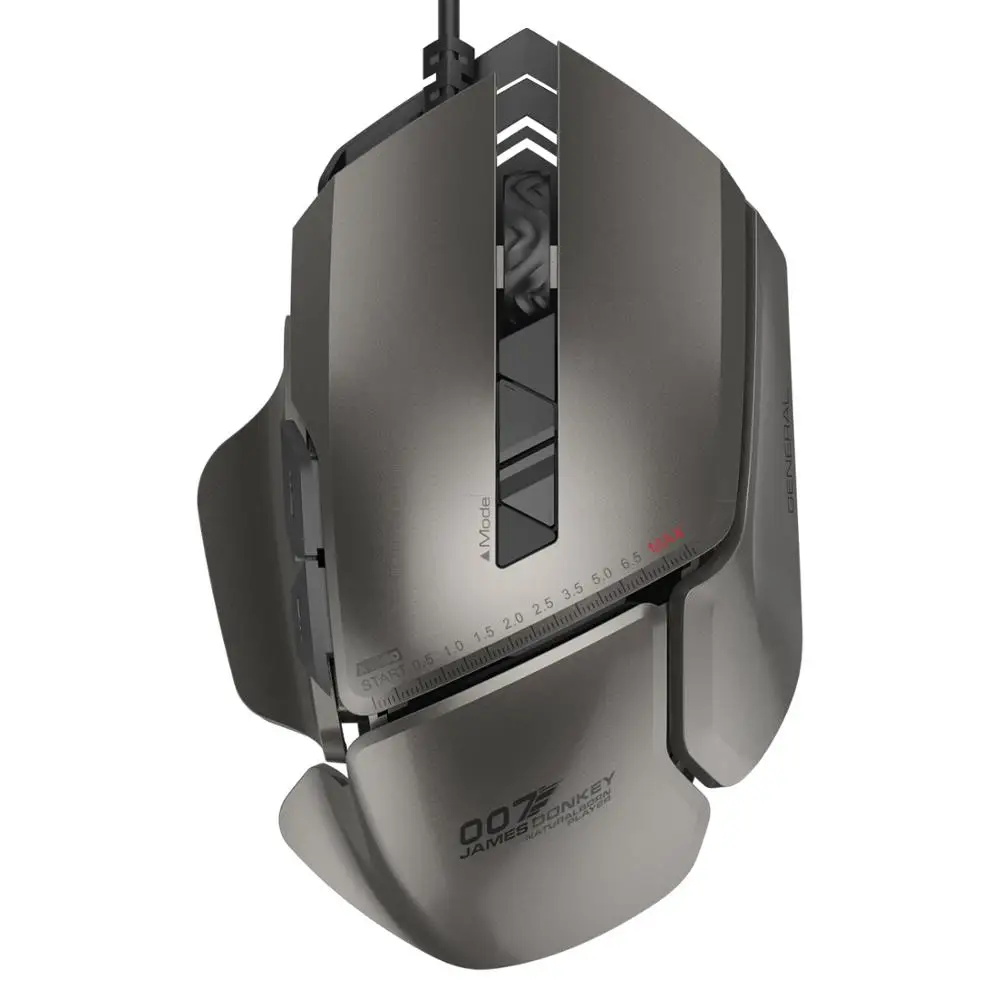 James Donkey 007 USB Проводная оптическая лазерная игровая мышь 8200DPI Регулируемая 7 кнопок