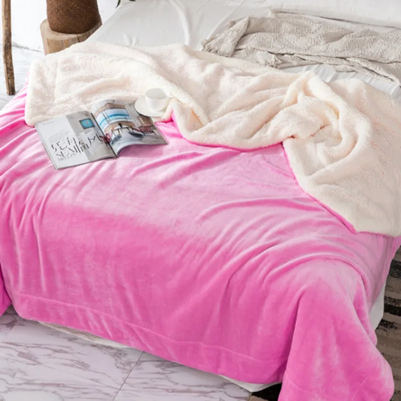 

2019 New Born kid Comfortable Blanket Winter Soft Keep Warm Sofa/Baby Blanket Baby Boy Girl Blanket Flannel Swaddle Lamb Villus