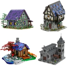

Moc Forest Tree House Model Building Blocks Villa Architecture DIY Assembly Particle Bricks Toy For Children Kids Birthday Gifts