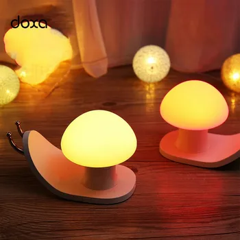 

LED Night Light Colorful 3 Modes Dimming Bedside Lamps With USB Charging Port GY145 Built-in Battery Touch Control Night Lights