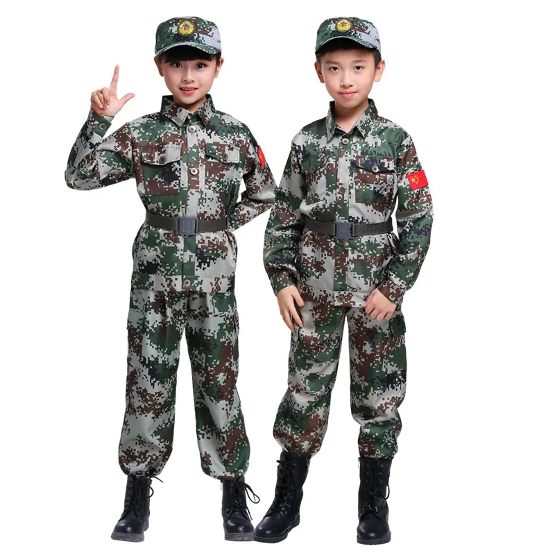 Детская Военная тактическая Униформа детский армейский костюм для пустыни охоты