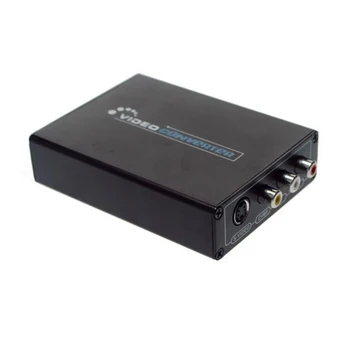 

HDMI to AV S-Video Video Converter HD 3RCA PAL/NTSC Switch HDMI to SVIDEO+S VIDEO Switcher Adaptor for TV PC, US Plug