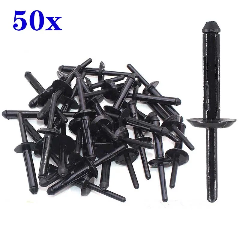 50xPlasticExpansionBlindRivetsforJeepDodgeFordGMChryslerCar