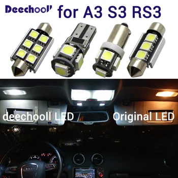 

Canbus Car interior map dome sun visor overhead light Kit Bulbs for Audi A3 S3 RS3 8L 8P 8PA 8V 1996-2015 cool white