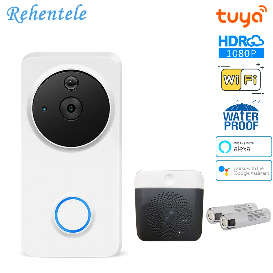 Smart Video Doorbell Intercom Camera Smart Home WiFi Wireless Video Intercom Doorbell SmartLife APP Work With Alexa Google Home