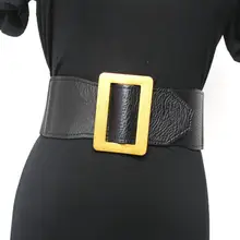 Женская подиумная Мода pu кожаные эластичные пояса женское платье Корсеты Пояс Ремни украшения широкий пояс R2192