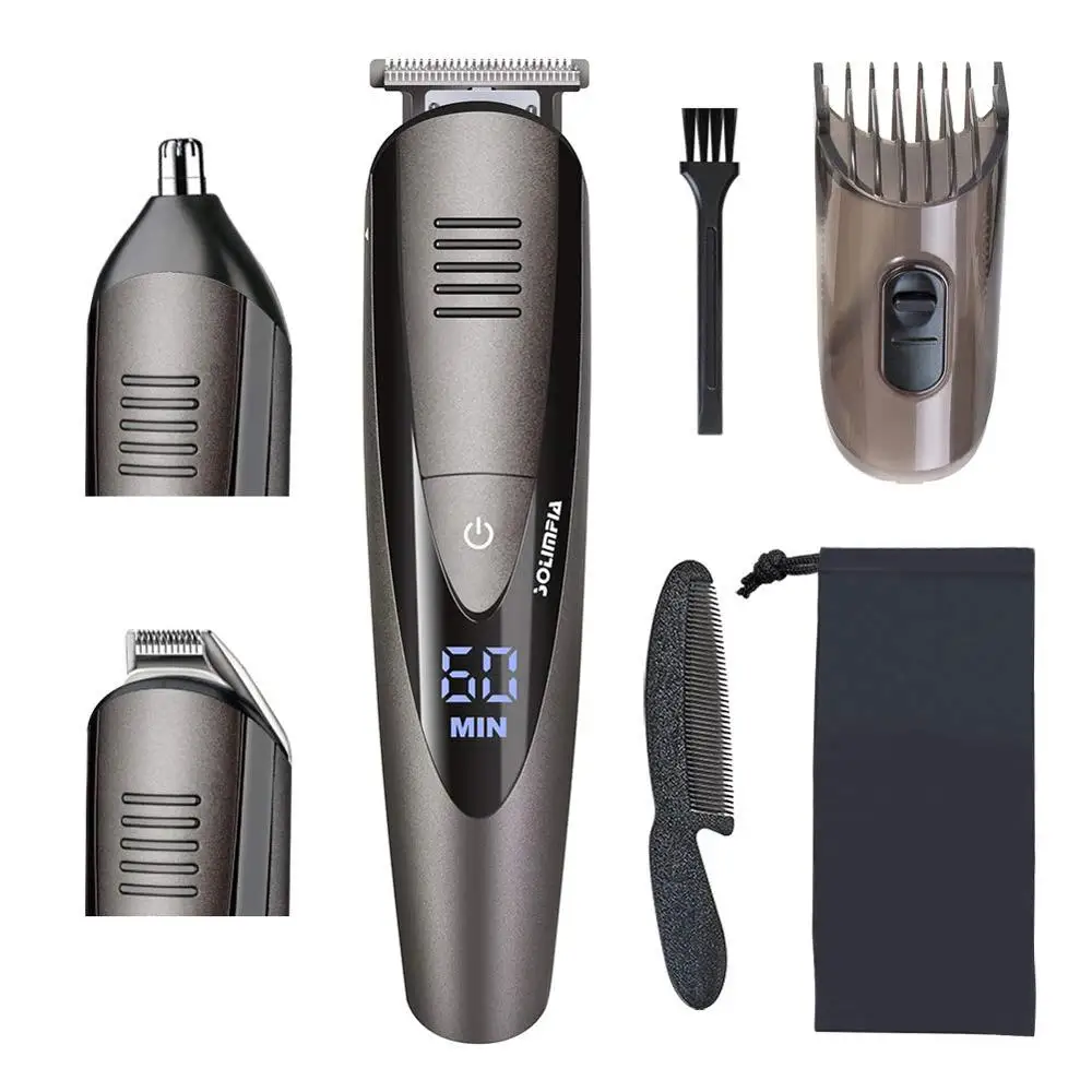 

Beard Trimmer for Men Stubble Trimmer Hair Trimmer Nose Ear Hair Trimmer Waterproof Cordless Rechargeable 3 in 1