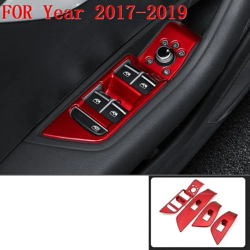 Car Control System Gear Interior Durable Chromium Automovil Decorative Mouldings Trim Modification Bright 17 18 19 FOR Audi S4