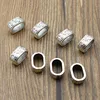 20pcs/lot Slider Big Hole 10x6mm, DIY Metal Spacer Beads for Jewelry Making fit Charm Bracelet Leather Cord Jewelry Findings ► Photo 2/2