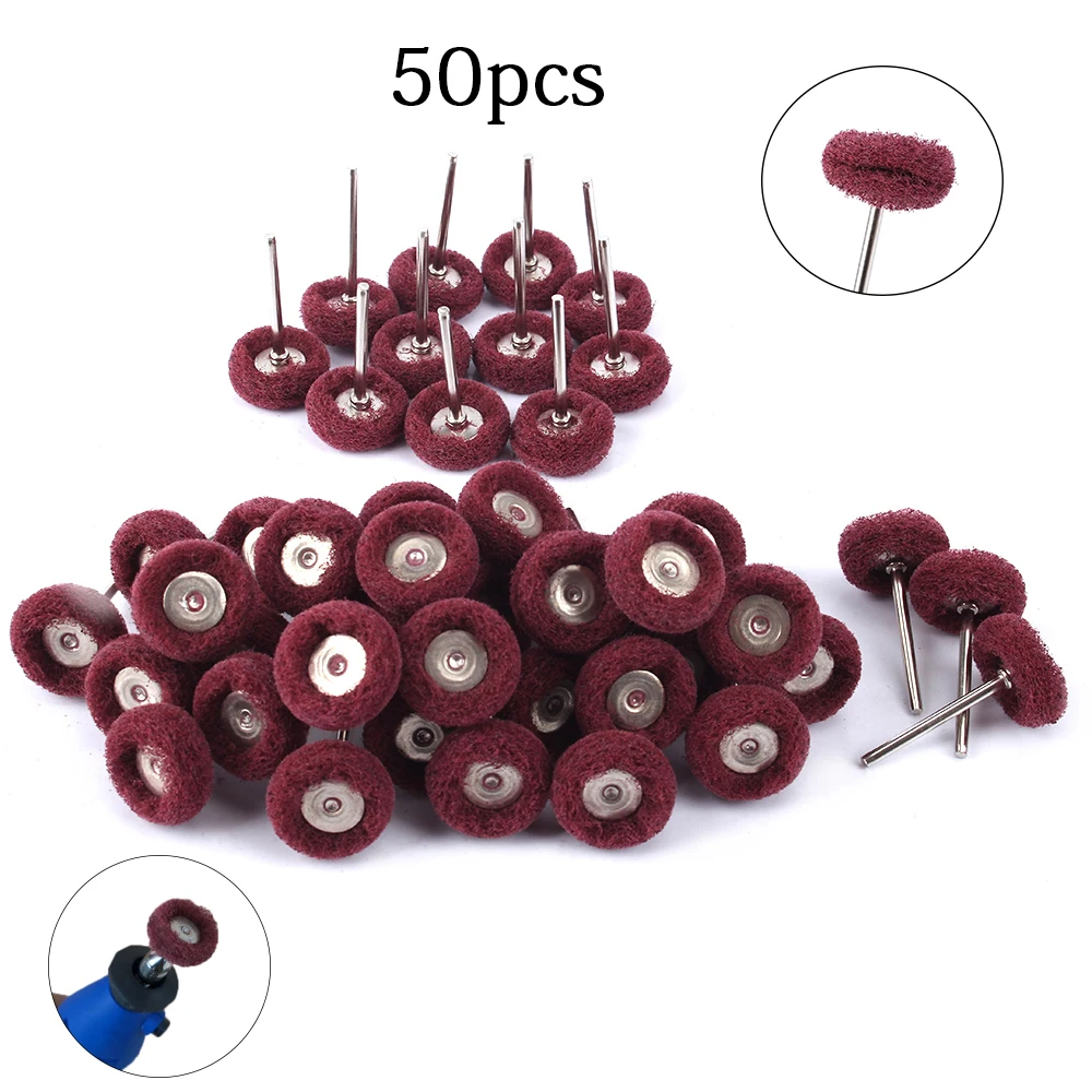 

Полировальный полировальный круг Т-образного типа, 50 шт., нейлоновое волокно, мочалка, Шлифовальная головка, мини-щетка, абразивный круг, аксессуары для вращающихся