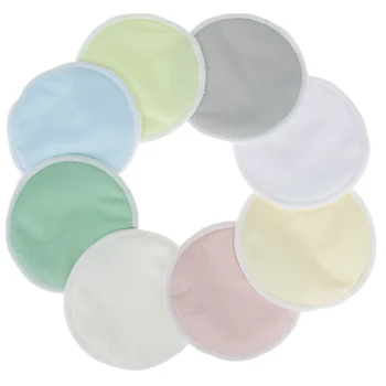 

new 6PCS Reusable Bamboo fiber Breast Pads Organic Washable Contoured Feeding Pad Mum Contoured Nursing Pads With 1pc Wash Bag
