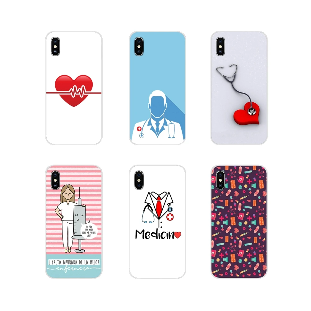 Soft Skin Cover Nurse Medical Medicine Health Heart For Samsung Galaxy S3 S4 S5 Mini S6 S7 Edge S8 S9 S10 Lite Plus Note 4 5 8 9 | Мобильные