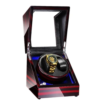 

Luxury Automatic Watch Winders Mechanical Wristwatch Display LED Watch Box Wood Winder Remontoir Gift