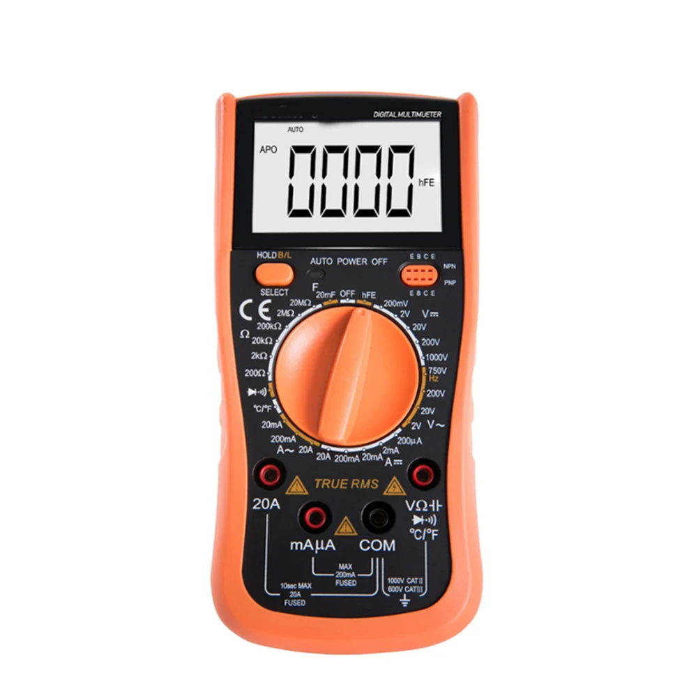 

890C+ Digital Multimeter True RMS Capacitance Resistance Temperature Transistor Multimetro Electrical Tester Tools