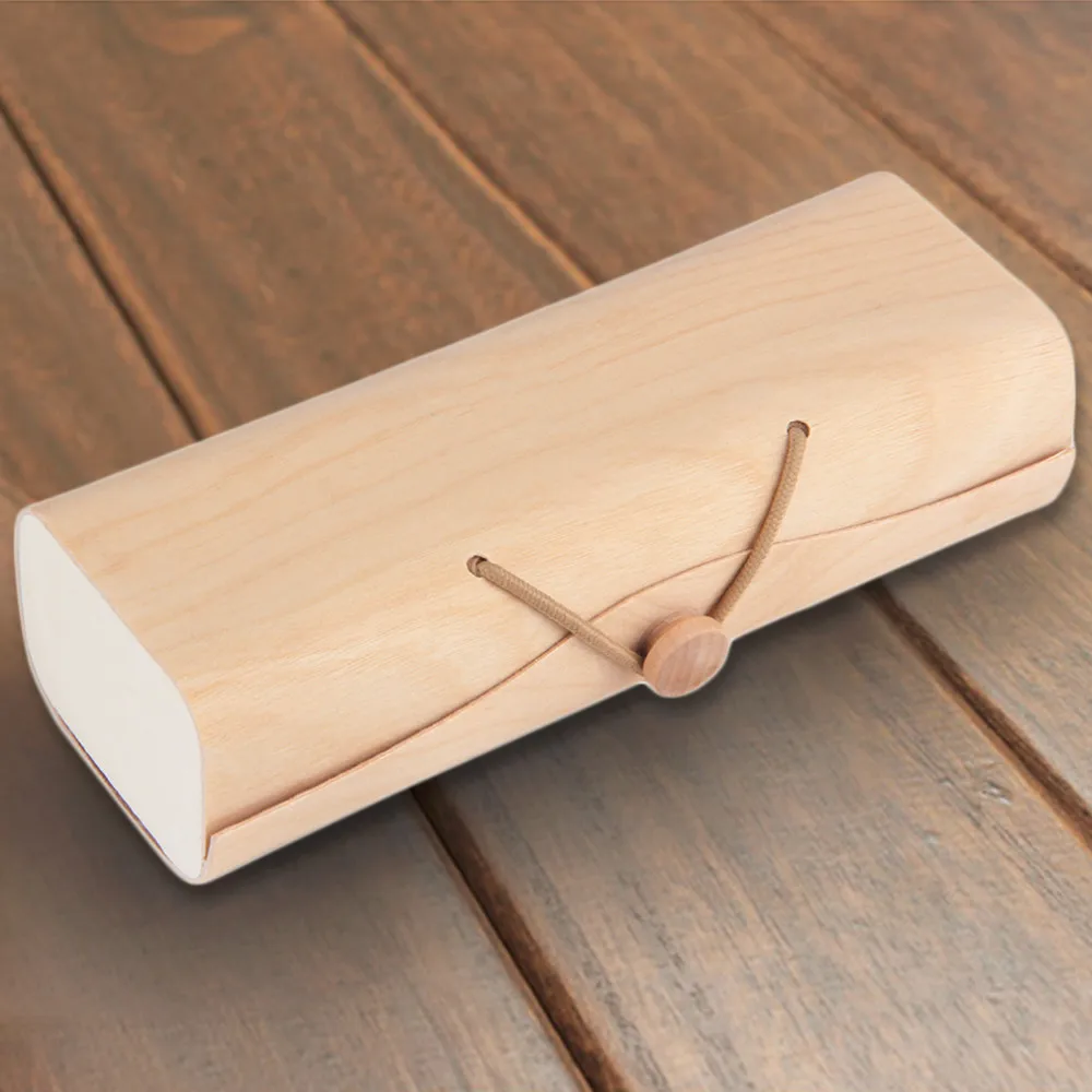 Портативный деревянный футляр для солнцезащитных очков, Чехол для очков, защитный чехол A28